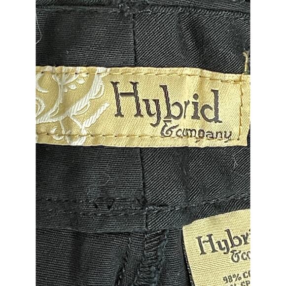 Hybrid & Company Bermuda Shorts Size 9 Womens Black Stretch Cotton - Picture 7 of 13